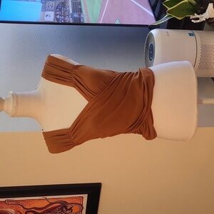 Maeve Brown Skin Tight Tank Top